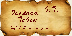 Isidora Tokin vizit kartica